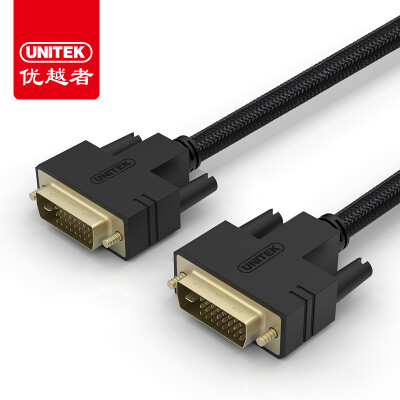 

UNITEK DVI cable dvi-d cable 2 meters 24 1 computer connected display TV line male to public high-definition digital video cable Y-C214A