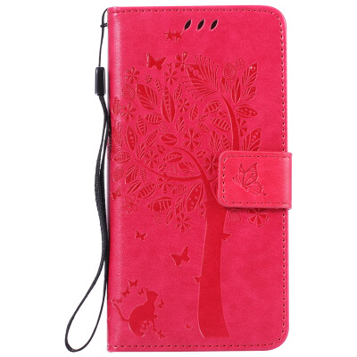 

Rose Tree Design Кожа PU откидной крышки Кошелек Карты Держатель чехол для SONY M5