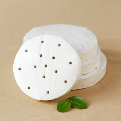 

Kitchen round round 125CM with hole steamer paper buns steamed bread snack pad paper baking paper non-stick Cylindrical paper 150