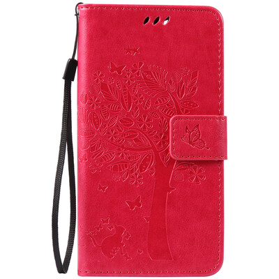 

Rose Tree Design PU Leather Flip Cover Wallet Card Holder Case for WIKO PULP