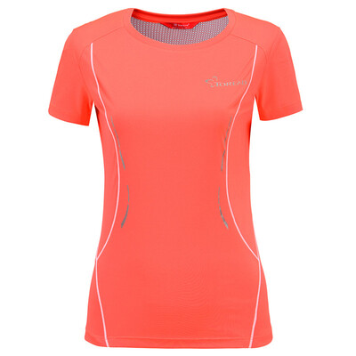 

Pathfinder TOREAD spring&summer outdoor couples women fast drying stretch running short sleeve T-shirt KAJE82572 rose red M