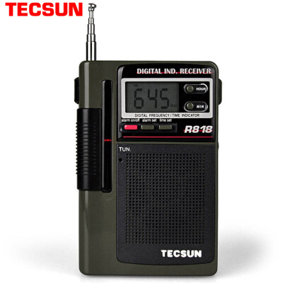 

Tecsun Tecsun radio audio full-band clock radio old portable portable semiconductor belt clip FM radio FM R818