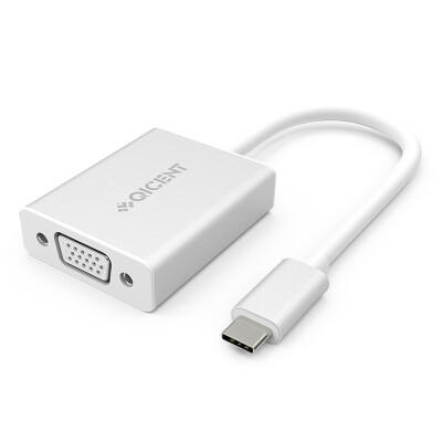 

QIC CFV-SV Type-C to VGA female HD adapter / adapter USB-C to VGA computer video connector HD interface cable Apple Macbook Air with TV projector