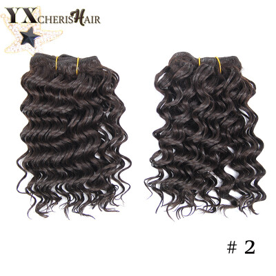 

Natural Color Malaysian Deep Curly Synthetic Hair Style 2Pcs Malaysian Synthetic Hair Kinky Curly 100% Kanekalon Hair Bundles Deal