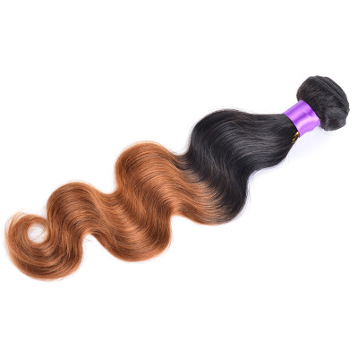 

Beauty Forever Ombre Brazilian Virgin Hair Body Wave Human Hair Weaves 1 Bundle 1B/30 Brazilian Ombre Body Wave Hair Weft