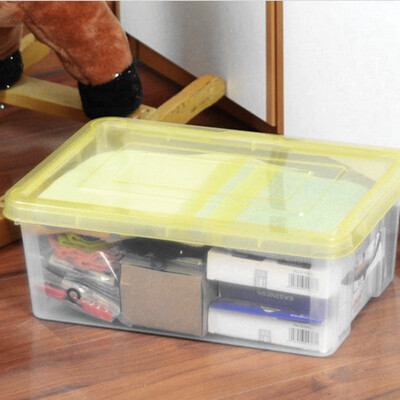 

A 10L clothing snack toy kitchen car with plastic storage finishing box 3189 yellow cover 1 only installe