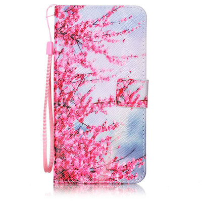 

Plum Blossom Design PU Leather Flip Cover Wallet Card Holder Case for Lenovo A7000