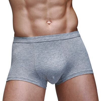 

Han shop (hanshop) men's underwear cotton male U convex sexy basic paragraph four-pointed belts soft breathable angle underwear HS01 black and gray mixed color 2 installed L