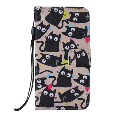 

Cute Kitten Design PU Leather Flip Cover Wallet Card Holder Case for SAMSUNG J510 J52016