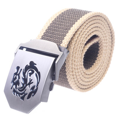 

Shanglong Canvas Belt Military Style Casual Army Outdoor Belt 120cm