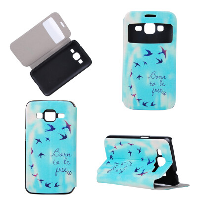 

Flying Birds Sky Design PU Leather Flip Cover Wallet Card Holder Case for Samsung Galaxy CORE Prime G360