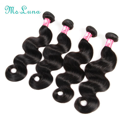 

Top Fashion Hair Brazilian Body Wave Hair Bundles 4 Piece Lot No Shedding Brazilian Virgin Human Hair Weave