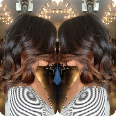 

Beautiful 8A Brazilian Lace Front Bob Wig Glueless Full Lace Wigs Short #1b/#30 Ombre Loose Deep Human Hair Wigs For Black Women
