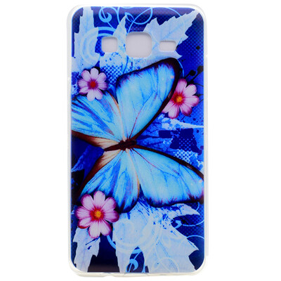 

Blue butterfly Pattern Soft Thin TPU Rubber Silicone Gel Case Cover for Samsung Galaxy J5