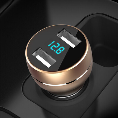 

YANTU зарядное устройство для автомобиля с двумя USB-иетерфейсами A89 золотой