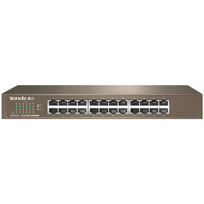 

Tenda Tenda TEG1024D 24-port Gigabit desktop network switch steel frame rack-type enterprise engineering network dedicated splitter