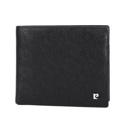 

Pierre Cardin pierrecardin wallet men business wild cross section wallet snake pattern cowhide ticket folder gift box P6C511105-54A black