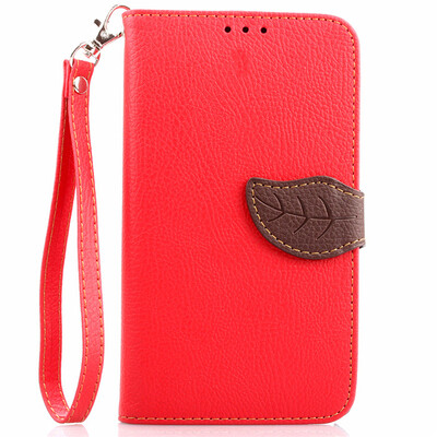 

Red Design PU Leather Flip Cover Wallet Card Holder Case for Samsung Galaxy Note 4N9100