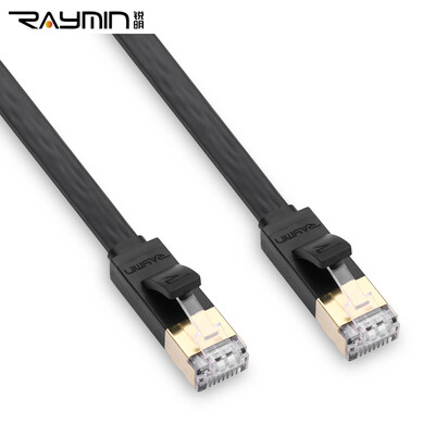 

Rui Ming RA670BK-1500 seven kinds of ultra-high-speed flat line twisted pair on the shielded wire mesh gold-plated interface tinned oxygen-free copper wire core 15m black
