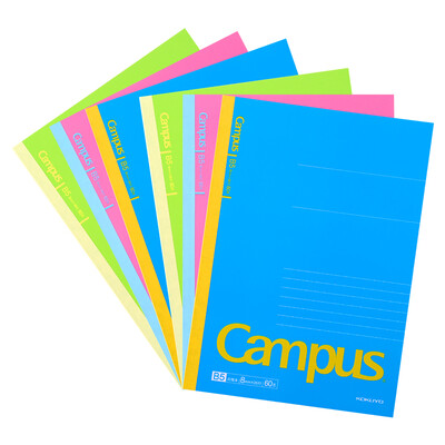 

KOKUYO Campus new color wireless binding book notepad soft copy B5 60 page 6 the color random installed WCN-NB568N