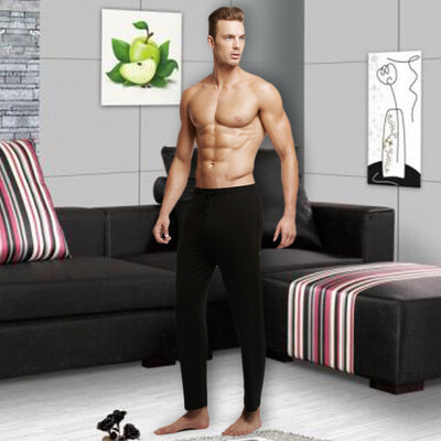 

Playboy 3741 home service pajamas male cotton pants male spring&summer play trousers black