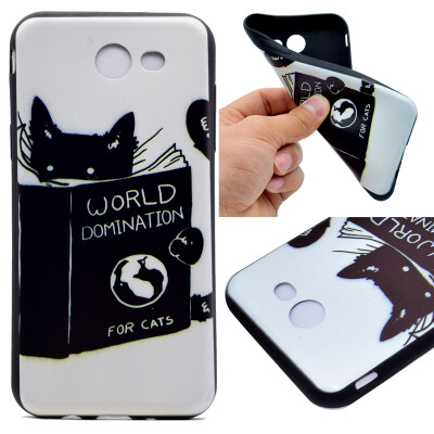 

Cat Pattern Soft Thin TPU Rubber Silicone Gel Case Cover for Samsung Galaxy A5 2017/A520