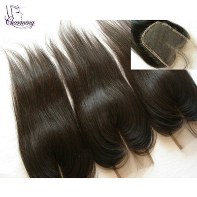 

Malaysian Natural Straight Human Hair 4x4 Full Swiss Lace Closure Wholesale Virgin Hair Straight Lace Closure With Baby Hair Bleac
