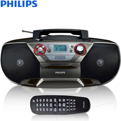 

Philips (PHILIPS) аудио DVD-проигрыватель CD-машина повторите машину приемоответчик ленточный автомат ленточный накопитель портативная пренатальная машина может обращаться к динамикам телевизора AZ5740 / 93