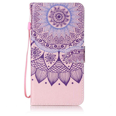 

Purple Sunflower Design PU Leather Flip Cover Wallet Card Holder Case for ASUS Zenfone 3ZS570KL