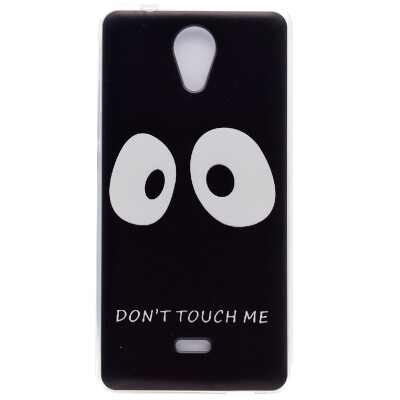 

Do not touch me Pattern Soft Thin TPU Rubber Silicone Gel Case Cover for Wiko U Feel Lite