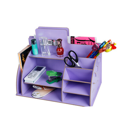 

Dior Europe EDO Creative DIY Wooden Desktop Cosmetics Storage Box Skin Care Storage Rack Jewelery Ear Nail Finishing Box TH5067 Purple