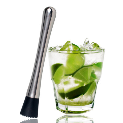 

MyMei 1Pc Bar Stainless Steel Motar & Pestle Cocktail Drink Lemon Muddler Stick Tool