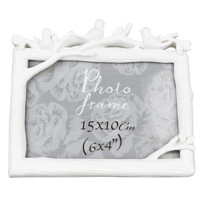 

[Jingdong supermarket] flowers between the set of birds bird frame photo wedding photo frame photo album pendulum creative gifts 6 inch cross section ivory