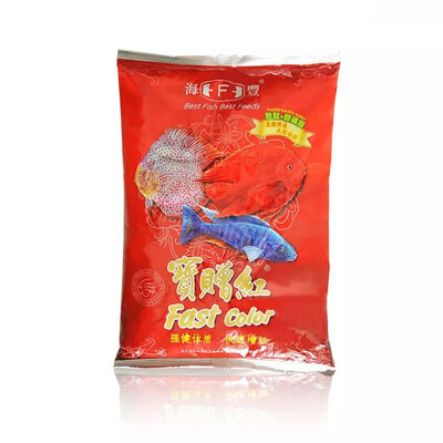 

Treasure gift red Taiwan Haifeng fine pellet feed lamp fish peacock small fish Yan Yan fish food 10 grams bag slow sink particles