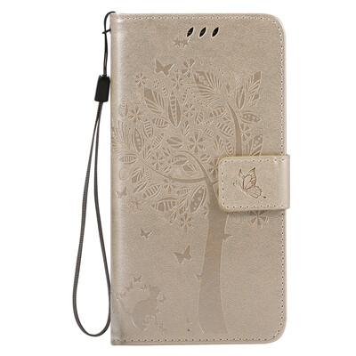 

Gold Tree Design Кожа PU флип крышки Кошелек Карты Держатель чехол для LG G5