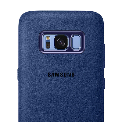 

Samsung SAMSUNG S8 original phone case Alcantara protective case protective suede shell blue