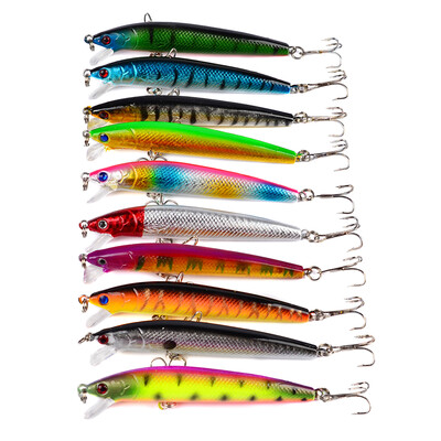 

MyMei New Mixed Assorted Sea Fishing Lures Crankbait Hooks Minnow Baits Rig Jig Tackle