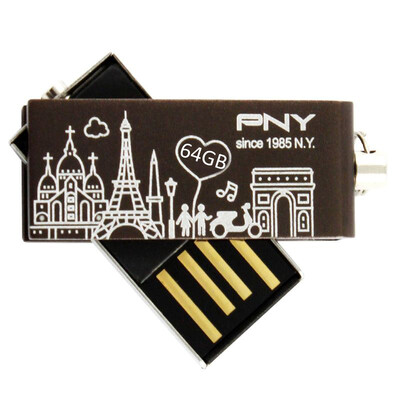 

PNY (PNY) USB 2.0 твин металла U-64G (Мокко спирт)