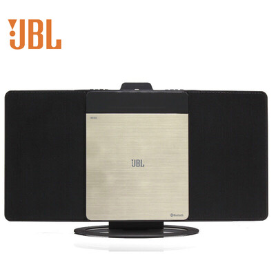 

JBL audio speakers mini stereo CD player Bluetooth audio radio desktop audio desktop audio alarm clock USB gold MS302GD
