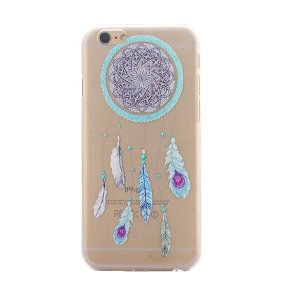 

Blue Dreamcatcher Pattern Soft Thin TPU Rubber Silicone Gel Case Cover for IPHONE 66S