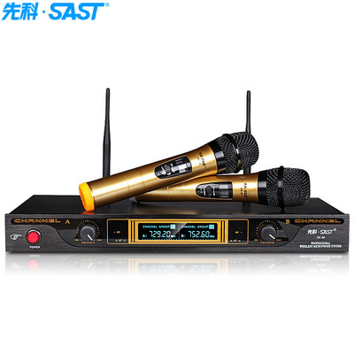 

SAST ok-09 professional karaoke wireless microphone wireless microphone one for two household ktv conference karaoke microphone
