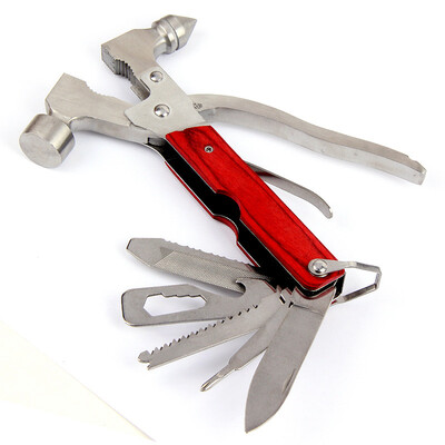 

Interesting car multi-function 16 in 1 metal safety hammer car dual-purpose knife saw pliers hammer screw tool combination steel window breaker life hammer