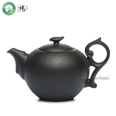 

Black Zen Ceramic Chinese Teapot Gongfu Tea Brewing Serving Teaware 180ml 6.08oz