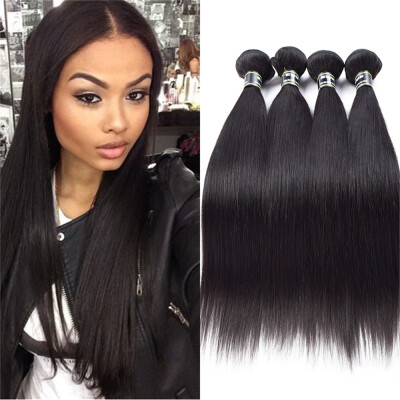 

Amazing Star Brazilian Virgin Straight Hair Bundles Grade 7A Unprocessed Human Hair Extensions Straight 4 Bundles Hair Weave