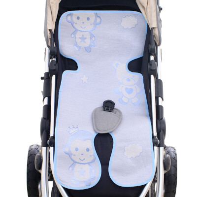 

[Jingdong supermarket] elephant baby (elepbaby) baby trolley mat newborn baby summer stroller ice trolley cushion 73X34CM duo elves blue