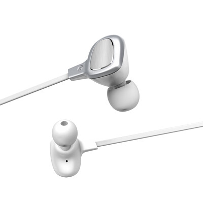 

Времена мышления (Baseus) движение B15 Bluetooth гарнитура работает за ушки беспроводного бинауральных гарнитур наушником серебро / белого