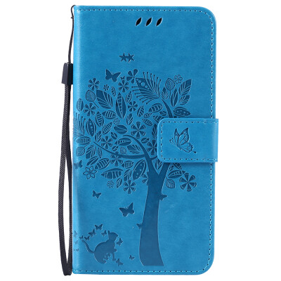 

Blue Tree Design PU Leather Flip Cover Wallet Card Holder Case for SAMSUNG C5