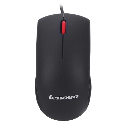 

Lenovo lenovo M120 big red dot wired optical mouse black wired mouse