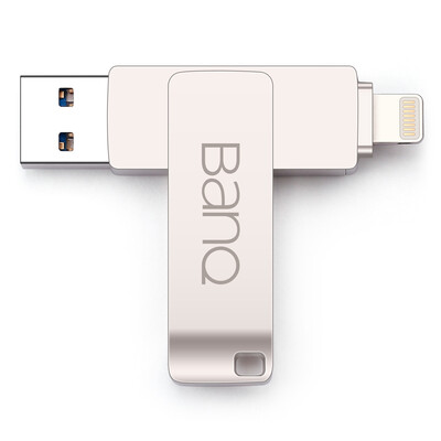 

A50 имеют удаленный U диск 32GB iPhone компании Apple MFI официальной сертификации iPhone / IPad мобильный компьютер двойной USB3.0 двойной интерфейс U диск Plus Pearl Silver издание