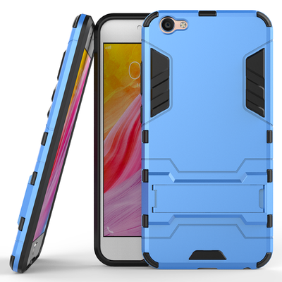 

Синий Slim Robot Armor Kickstand Ударопрочный жесткий корпус из прочной резины для VIVO Y67